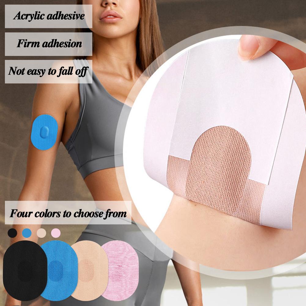 Sweatproof Fixed Patche 10pcs Invisible Sensor Adhesive Patch Breathable Portable Self-Adhesive for Blood Glucose Moniton