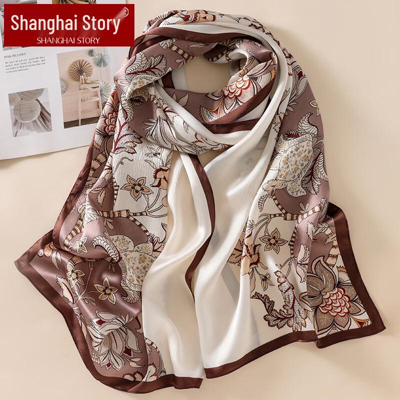 Shanghai Story 100% Mulberry Silk Scarf