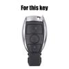 For Mercedes Benz A B C E S Class CLA CLS GL GLS GLA GLK SLK SLS AMG GLC PU Leather Remote Key Fob Ring Case Cover 2 Button Auto