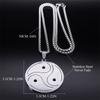 Trendy BDSM Symbol Pendant Necklace for Men Women Stainless Steel Silver Color Necklace Hip Hop Party Chain Jewelry N8096S06