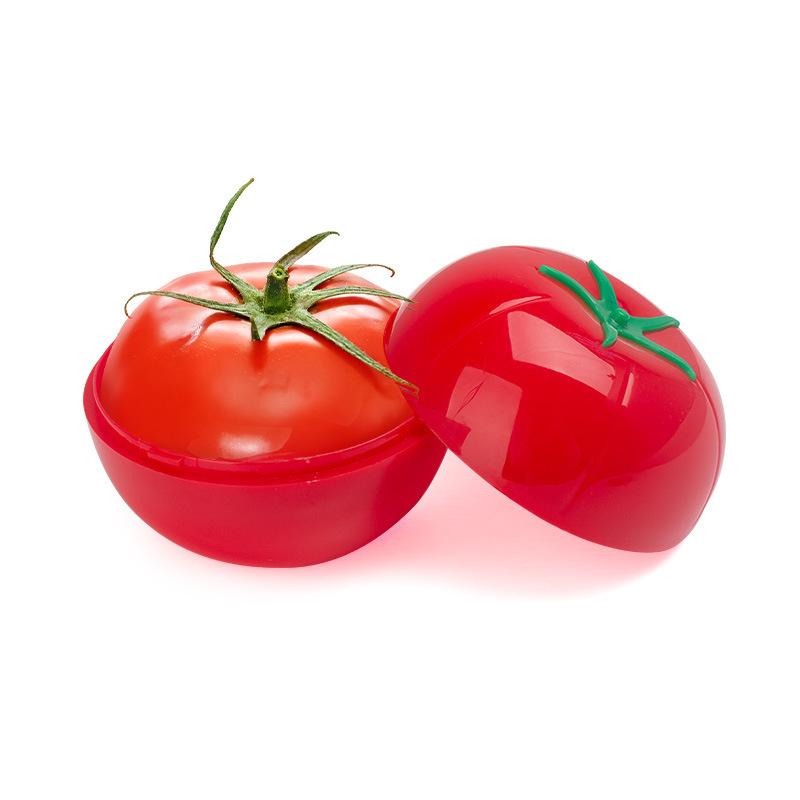 Contenitore di Plastica a Forma di Pomodoro per Conservare Verdure Scatola Freschezza per Uso in Cucina Adatto per Conservare Frutta e Verdura Tagliata