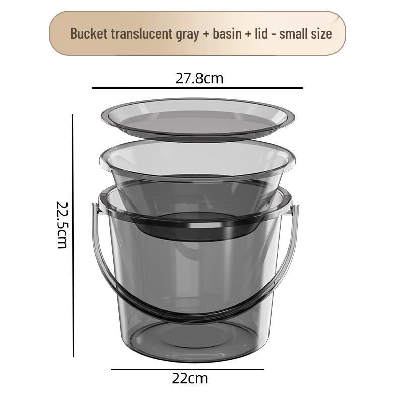 Hanyou Portable Thickened Transparent Fishing Water Bucket