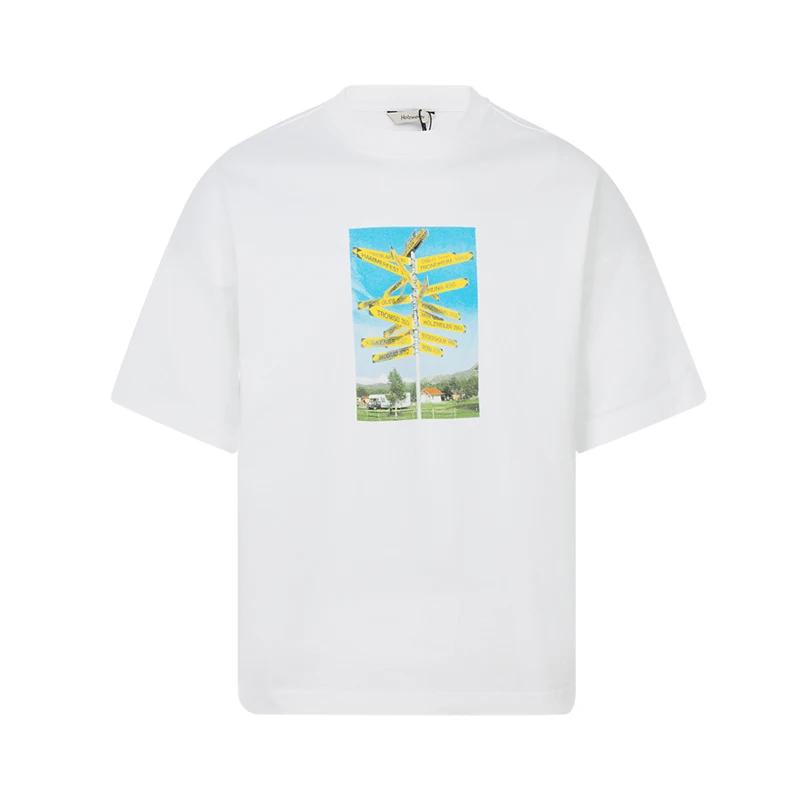 Hot Sale Summer Men Women T Shirt Designer Holzweiler Tee Print Short Sleeve Cotton Tshirt Brand T-shirt Oversized Top Clothes