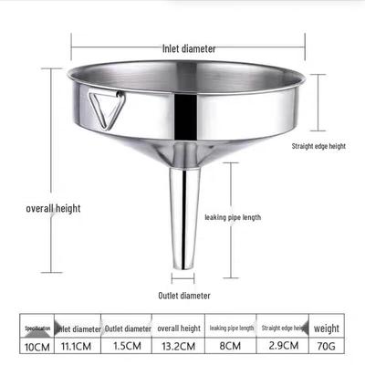 Stainless Steel Filter Funnel (3-Pack)