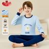 LANGSHA Boys' Pure Cotton Thermal Underwear Set