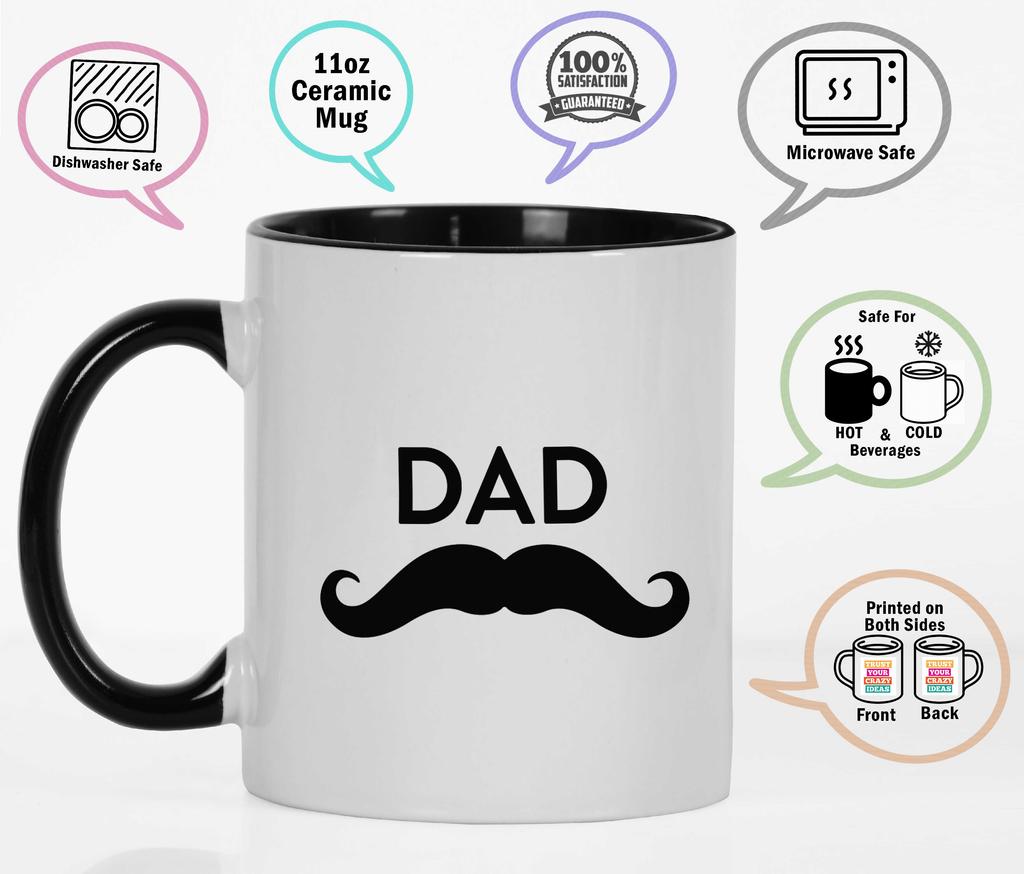 Inkdotpot Dad 11oz Ceramic  Coffee Mug Novelty Gift For Daddy Father  S Day Gift