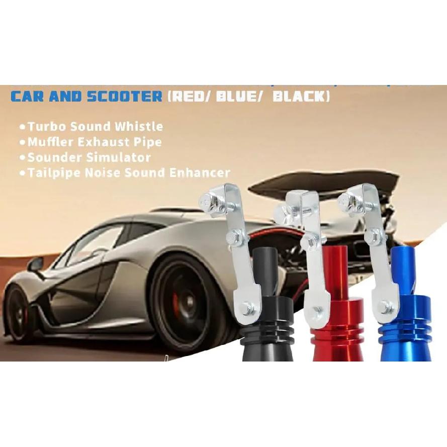 Aluminum Alloy Universal Turbo Sound Exhaust Muffler Pipe Whistle Car, Motorcycle,Truck Roar Maker