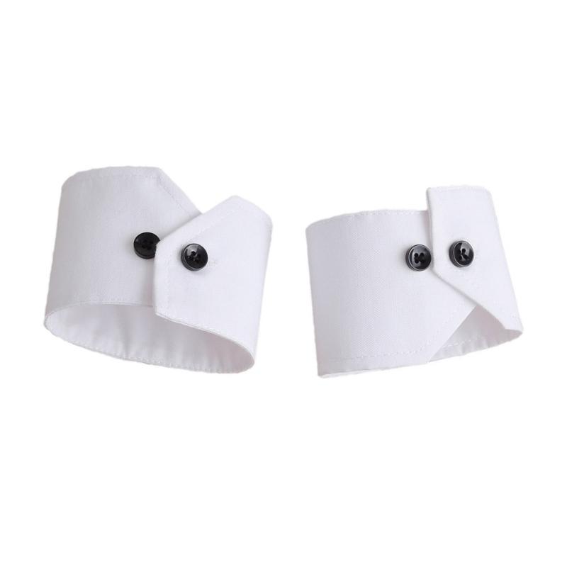 

Decorative Paired Wrist Warmer False Cuffs Simple for Princess Sweater 1 білий