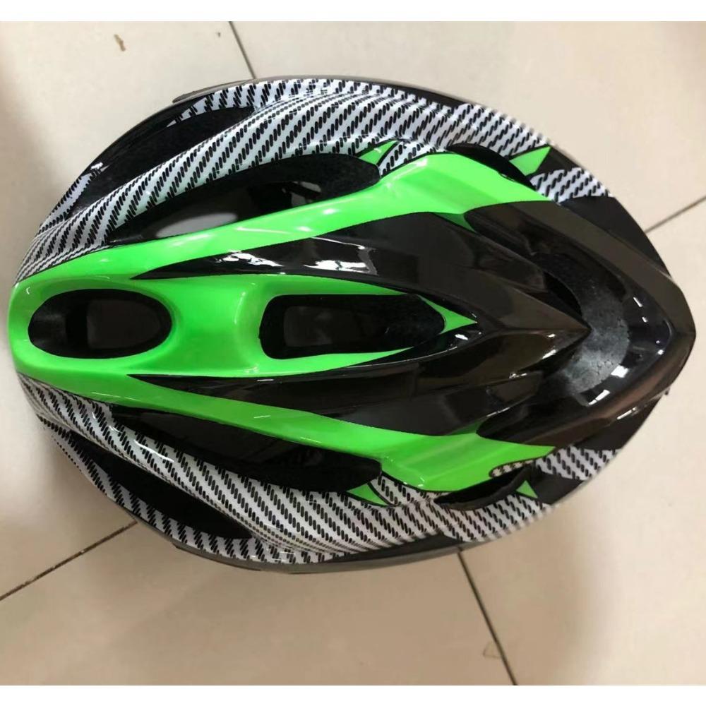 

Велосипедный шлем имитация интегрированного горный велосипед углеродное волокно дышащий спортивный велосипедный шлем для катания one size fits all зелёный