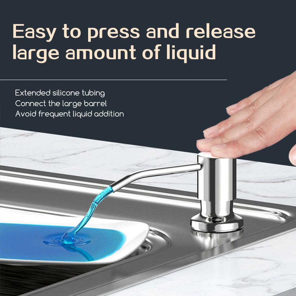 Soaps Dispenser Pump For Kitchen Sink With Extension Tube Kit Built In Sink Soaps Dispenser For Modern Kitchen Essential