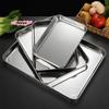 Stainless Steel Baking Tray Set with Removable Cooling Rack Non-Stick BBQ Pan Tray Oven Brownie Rack Cooking Roasting Dish