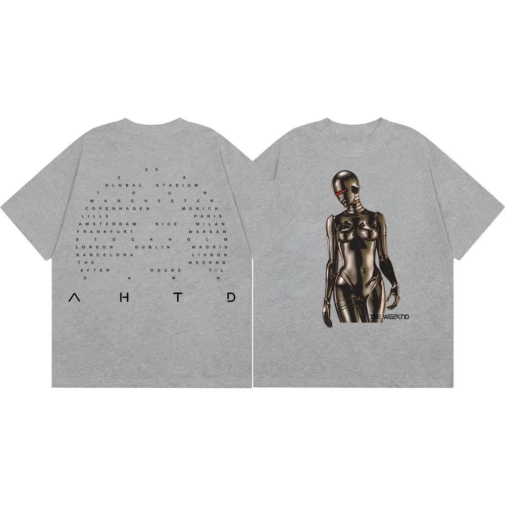 Summer Hot Sale Rapper The Weeknd After Hours Til Dawn Tour 2026 Merch T-shirts Unisex Fashion Hip Hop T Shirt Casual Streetwear Oversized T Shirt