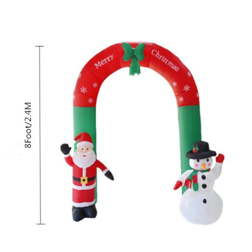 8 Foot Inflatable Santa  Snowman Arch Prop for Santa  snowman