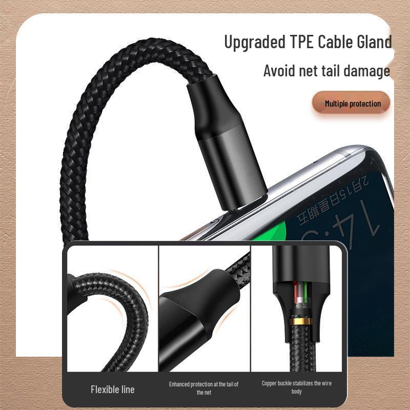 PD66W Fast Charging Dual Type-C Cable – Compatible with Huawei Matebook, Xiaomi Laptops