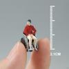 1/64 Diorama Figure Doll Toy, Resin Handpainted Old Lady Miniature Model, for Photo Props Model