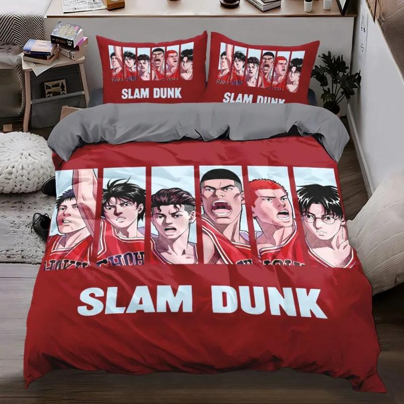 3D Cartoon Slam Dunk Bedding Sets Anime Gift For Teenagers Basketball Teenager Duvet Covers Pillowcase Multi-Size