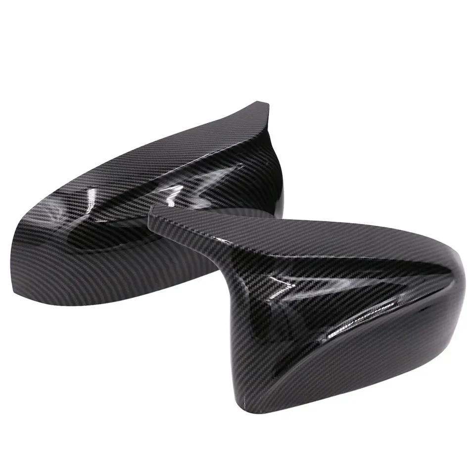 Car Rearview Side Mirror Cover For BMW X5 E70 X6 E71 2007-2013 Wing Rear View Mirror Cap Exterior Door Housing Shell Trim Carbon