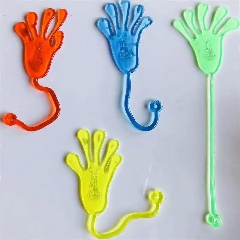10pcs Elastic Retractable Sticky Palm Venting Creative Neat Small Hands Whole Children Toys