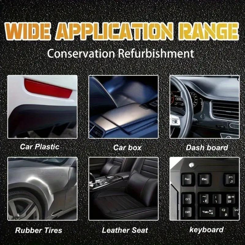 Ceramic Coating Plastic Renewal Formula Automotive Plastic Revitalizer Cream Long Lasting Restorer for Vehicle Bikes