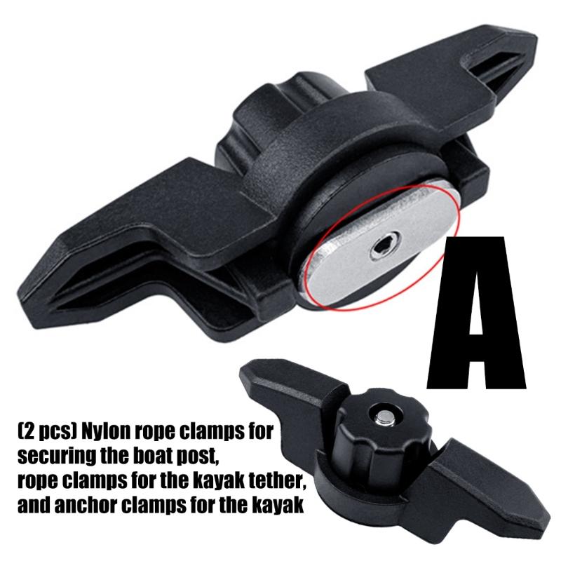 Heavy Type Nylons Rope Cleats For Boats Kayaks Anchors Secure Antslip Light Weight Waterproofed Fastener