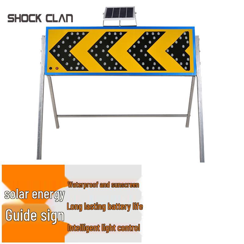 Solar LED Traffic Directional Warning Sign