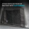 Auto Rücke Heck Kofferraum Sitz Elastisches Seil Netz Magischer Klettverschluss Aufbewahrungsbox Organizer Im Kofferraum Auto Zubehör Innenraum Auto Gadget