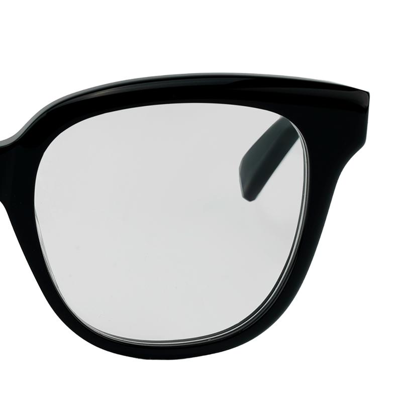 Gucci Comfort Side Temple Letters Square Optical Frame Women's Black