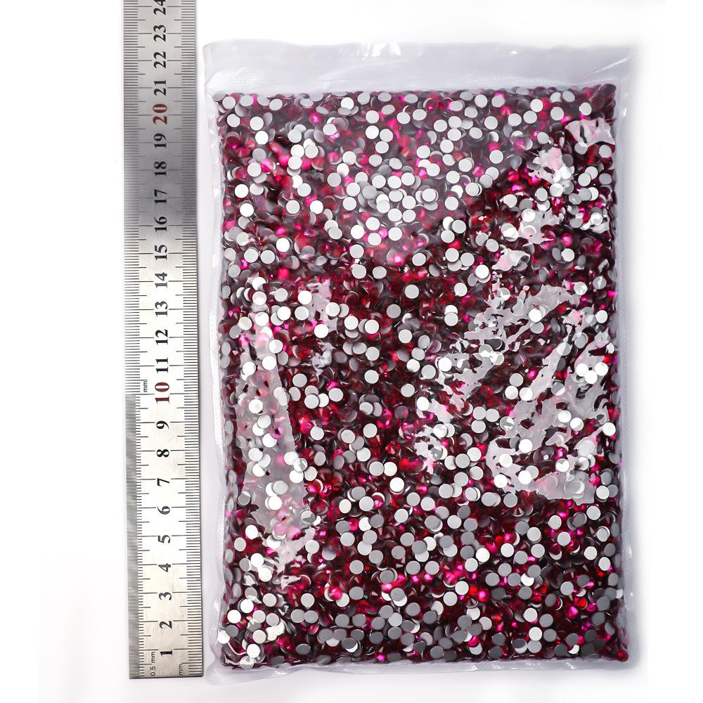 Weichen Big Bag Flat Bottom Diamond Color Plated Crystal Diamond Decorative Rhinestone Diy Nail Art Glass Jewelry Accessories