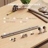 Sliding Door Hardware Kit Smooth Quiet 304 Stainless Steel for 180cm Track Sliver Tone