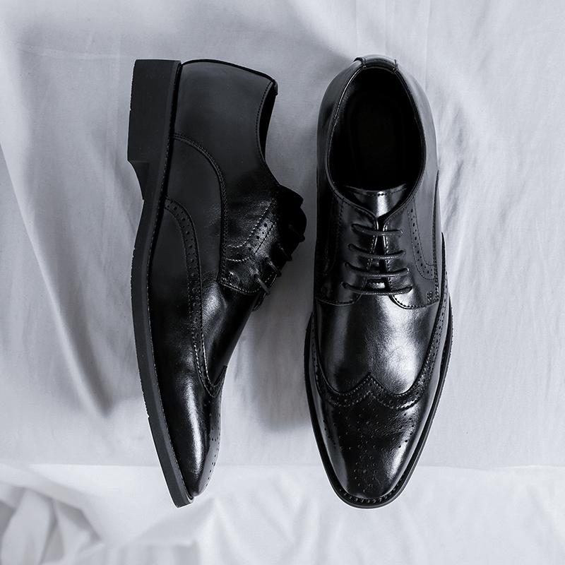 

Уличная мода, мужские лоферы, слипоны, натуральная кожа, коричневые повседневные деловые модельные туфли, мужская обувь для вечеринки и свадьбы 44 чёрный