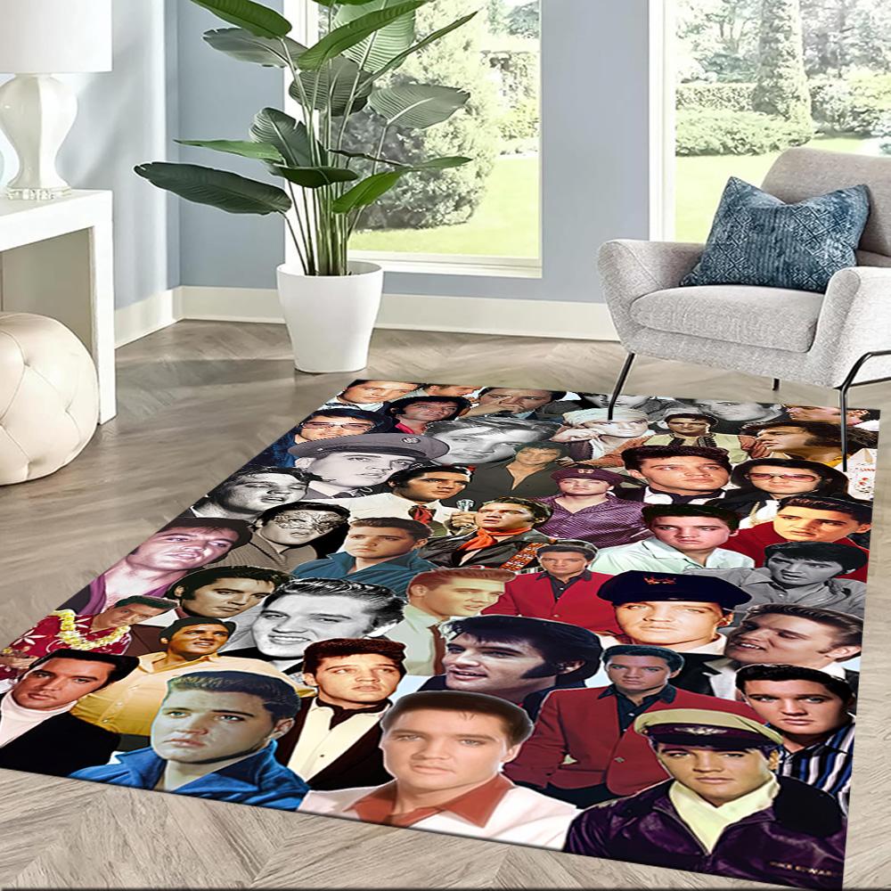 Elvis Floor Mat Design For Study Room Foyer Game Room Playrooms Antislip Rug Office Home Decor Best For Christmas