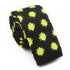 eKnit Ties, For Men, Winter, Slim Necktie, Orange, Green, Casual Gravatas, Wedding Party, Dots, Stripred