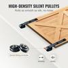 8FT Sliding Barn Door Hardware Kit, 330LBS Loading Heavy Duty Barn Door Track Kit for Single Door, Fit 3.7-4.3FT Wide and 1.3"-1.8" Thick Door Panel,
