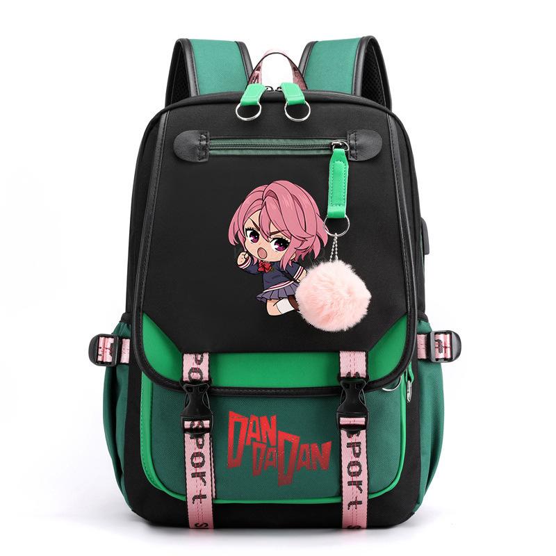 Bold Party Dandadan Surrounding Anime School Bag Fashion Male Female Versatile Elementary and Secondary School Student Lightweight Backpack