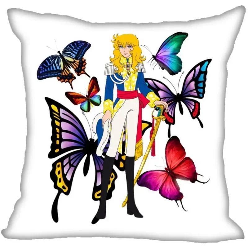 

Наволочка с изображением аниме «Роза Версаля» для дома, декоративная атласная подушка, чехол с невидимой молнией, чехол для подушки 1007 30x30cm