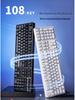 108-Key Blue Switch Mechanical Keyboard - Wired for Gaming and Office Use, New Model.