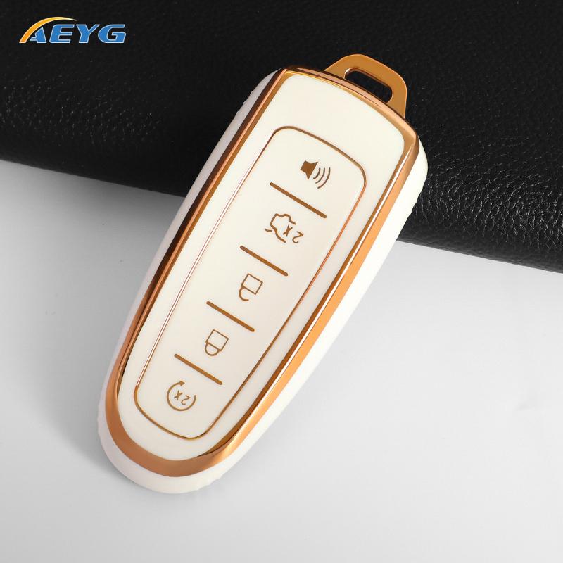 New Soft Tpu Car Key Case Cover Shell For Ford Explorer Edge Escape Flex Taurus 2011 2012 2013 2014 5 Buttons Accessories