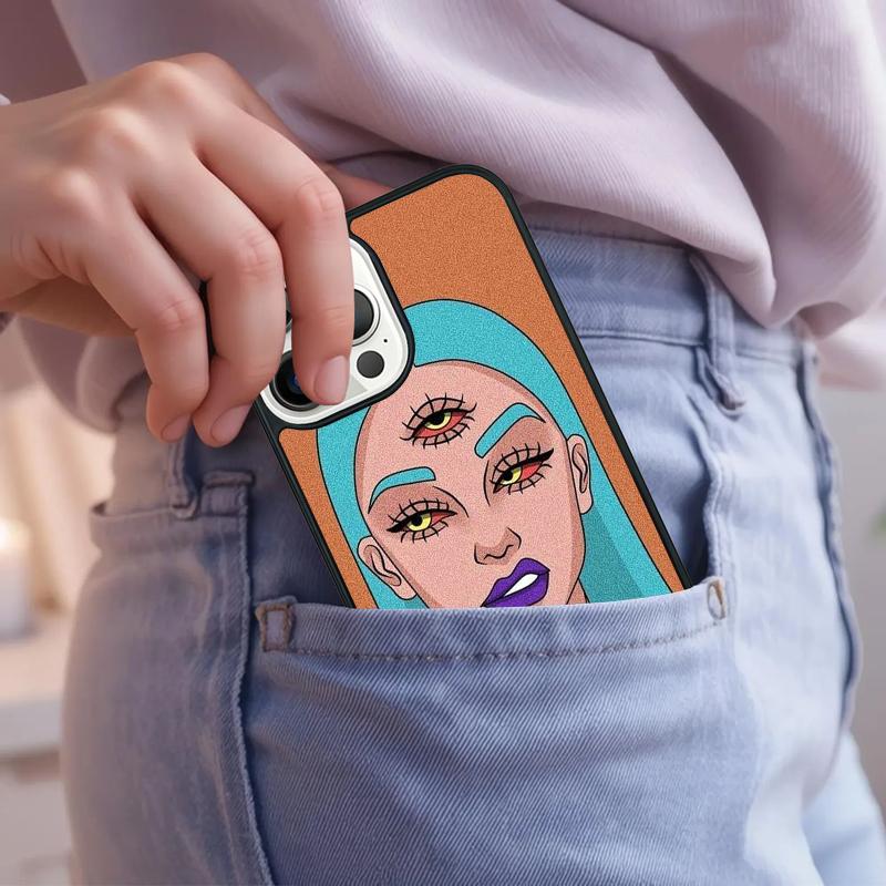 Three Eyed Girl Aesthetic Phone Case For iPhone 17 Air 15 16e 14 13 Pro Max Coque 12 11 Pro Max PLUS cover