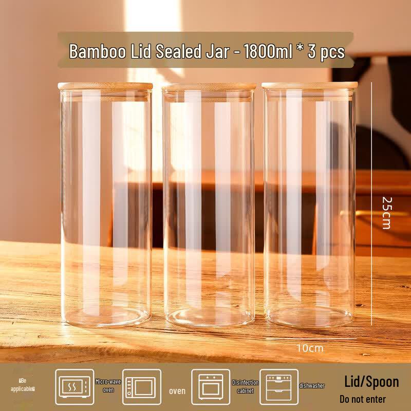 Food Grade Glass Sealed Storage Jar