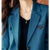 Herbst Temperament Blazer Für Frauen Formale Kerb Einreiher Schwarz Blazer Damen Büro