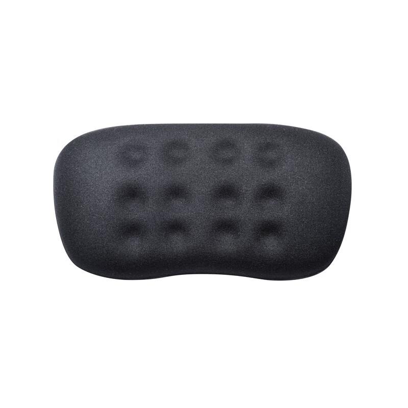 SANWA Ergonomic Mouse Pad Wrist Rest, Keyboard Wrist Cushion, Elbow Support, Memory Foam, Breathable Fabric Surface, GTOK5 Short Version, Black 134mm