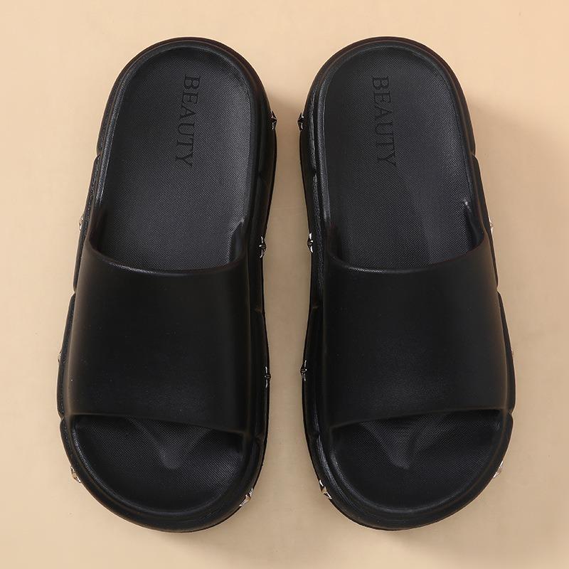 EVA Summer One-word Drag Increases the Height of 6 Cm Thick-soled Slippers for Women To Wear Non-slip and High-cool Slippers