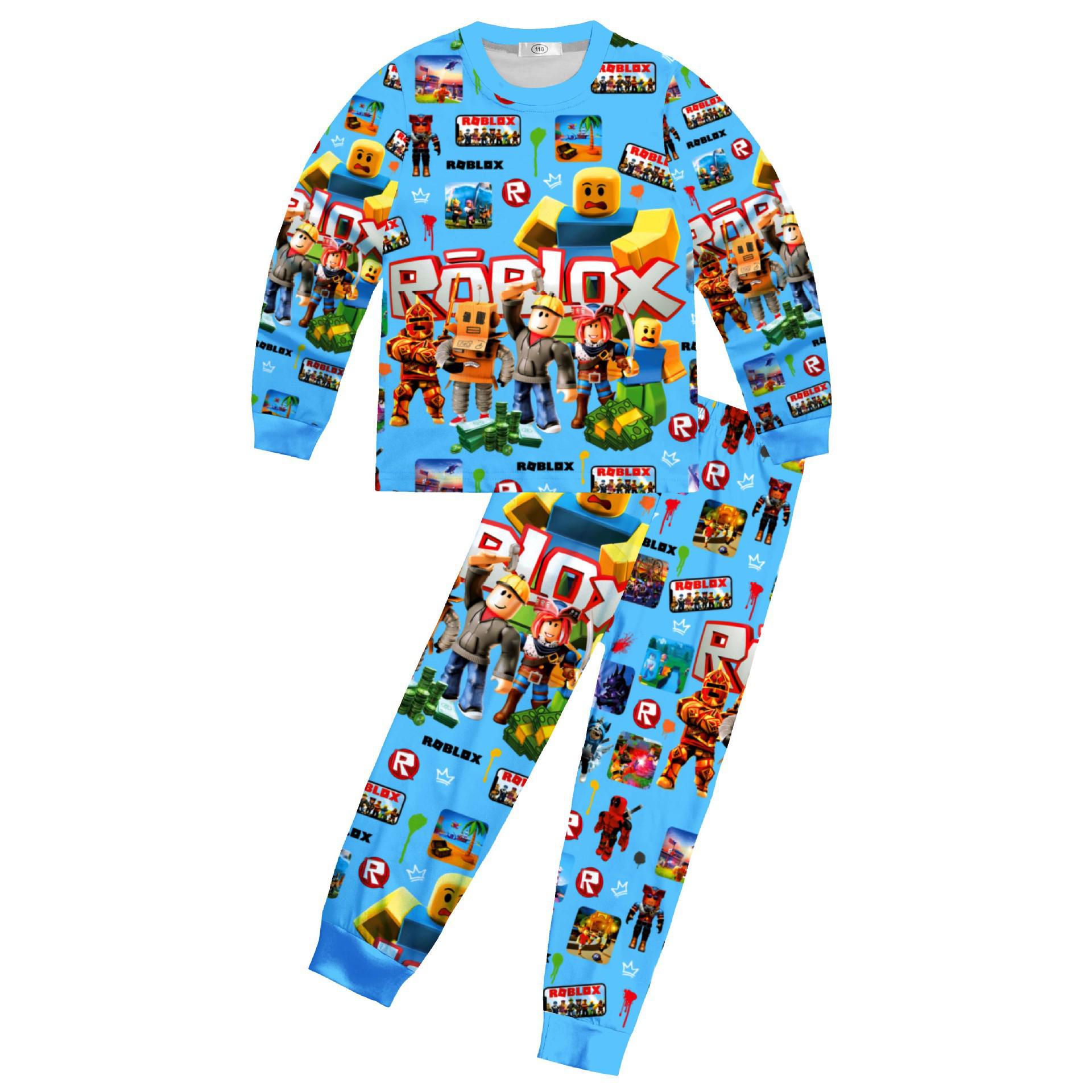 

Roblox Дитячий комплект з довгою кофтою та штанами для дому 81198 110