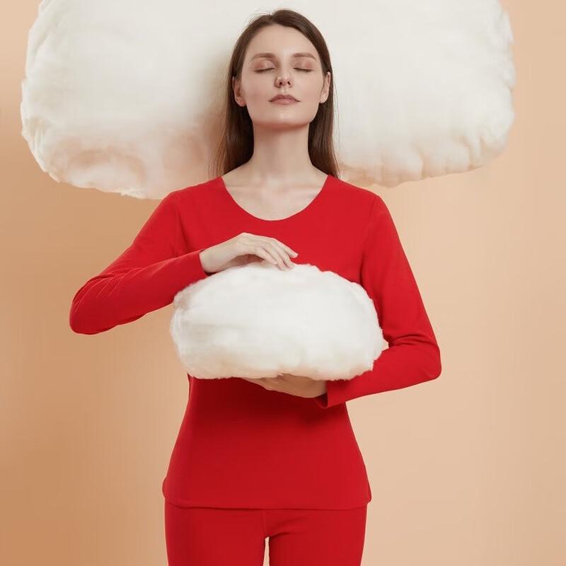 Праздничный красный термобельевой комплект Shen Baolai для пар