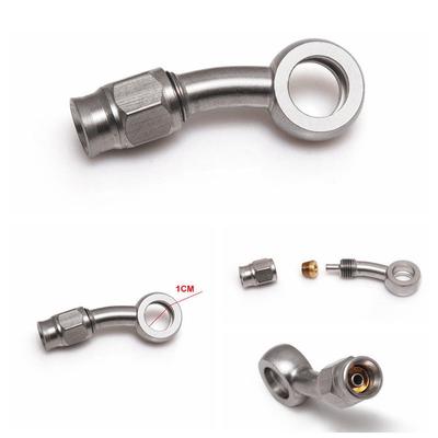 Suitable for Car and Motorcycle Brake Fisheye Stainless Steel Brake Hollow Steel Throat AN3 Oil Pipe Tee Banjo Joint
