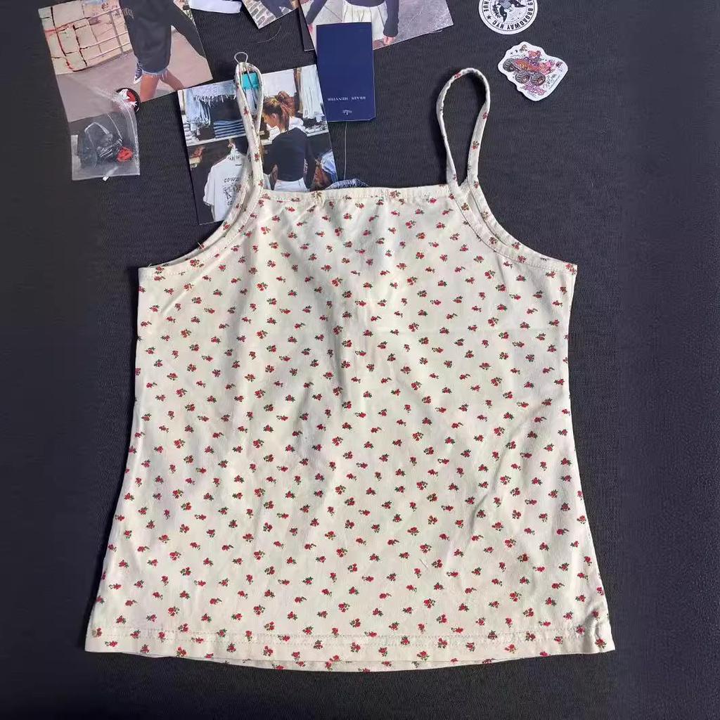 B&M Women's Floral Lace Three-Button Suspender Top