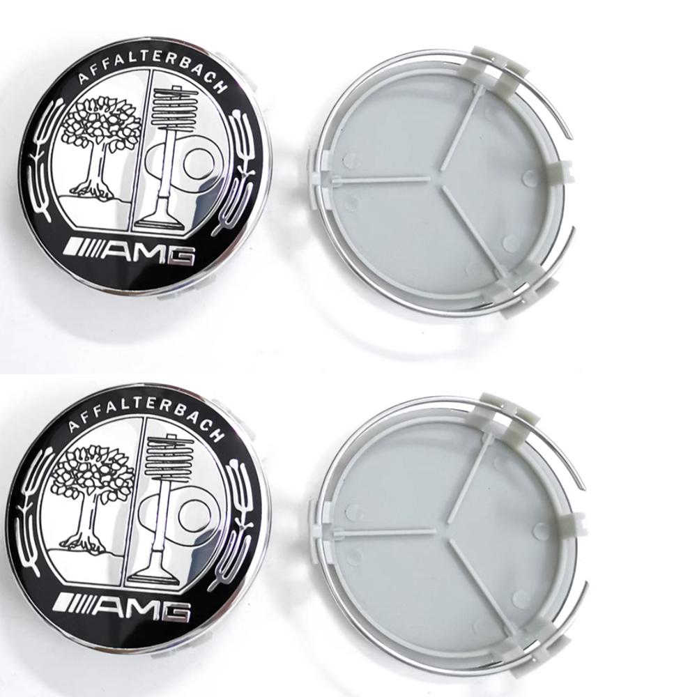 gxrdw2 2025 Hot Cover For AMG Hubcap Mercedes Wheel Center Cap 4pcs Silver AFFALTERBACH AMG Hub Cap For Mercedes Benz GLC GLE GLS A/B/C