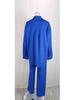 2025 Women's Spring Fashion Solid Color Lapel Shirt & High-Waisted Pants Set