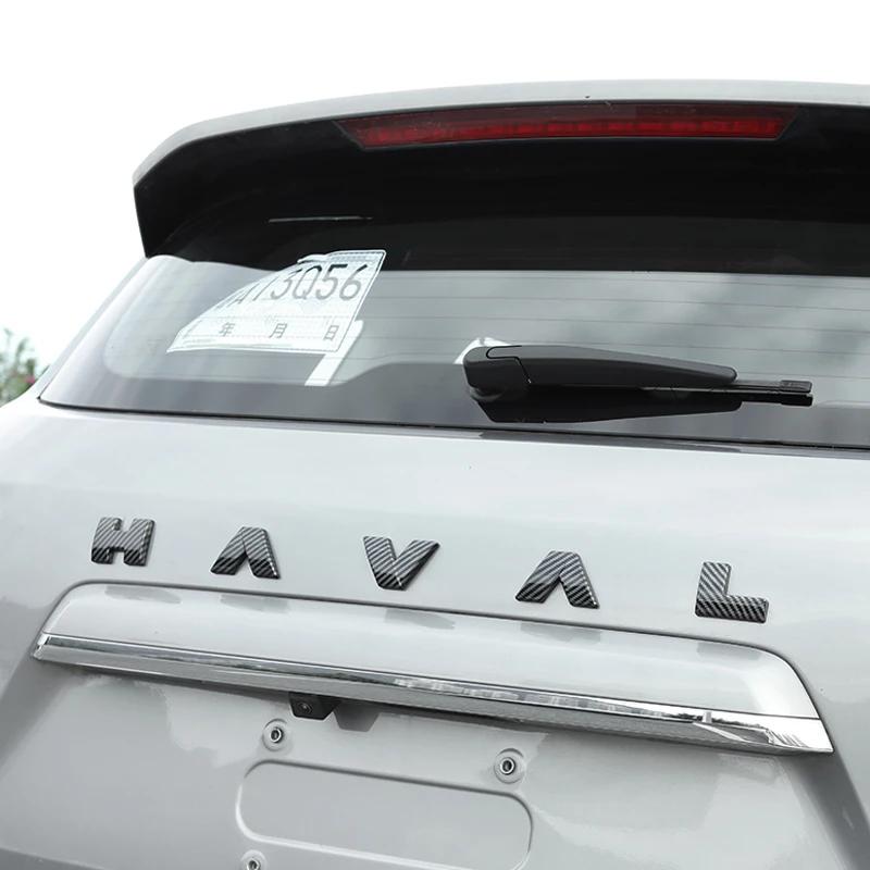 

For Haval H7 2025 Car Styling Carbon Fiber Front Grille Logo Rear Label Sticker Cover ABS Auto Modificaiton Accessories For Rear