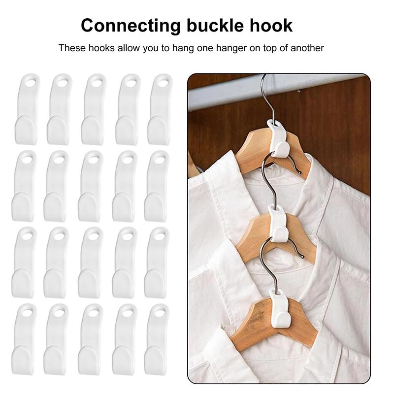 20PCS Multi-function Hook Clothes Hanger Connect Folding Storage Rack